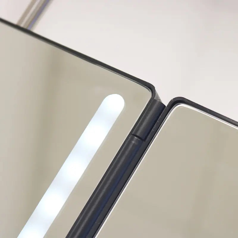 Trifold LED Mirror